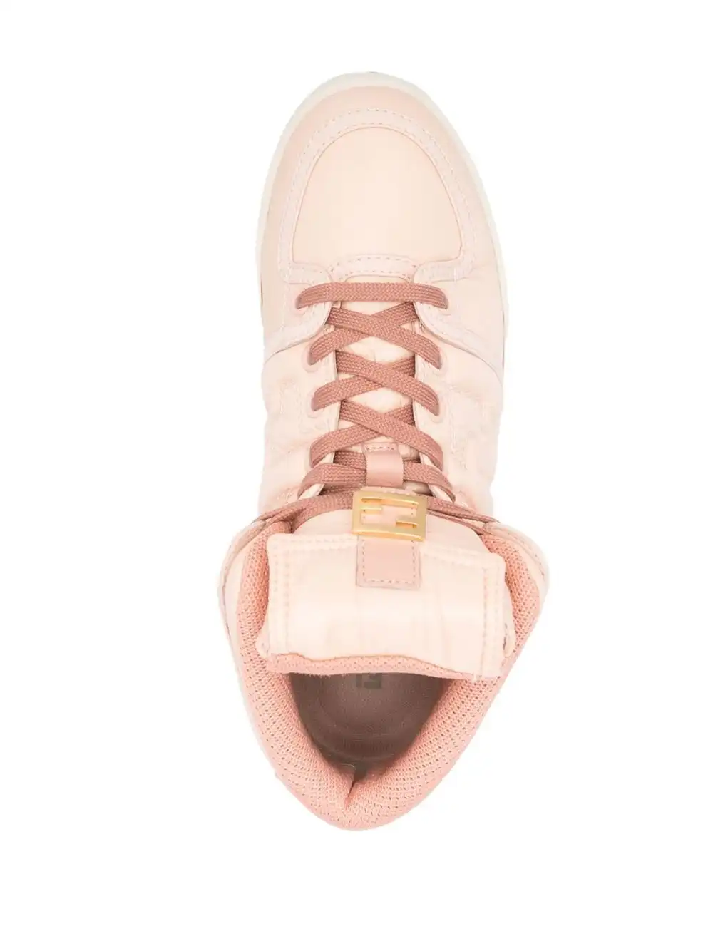 Affordable FENDI FF-embossed high-top sneakers