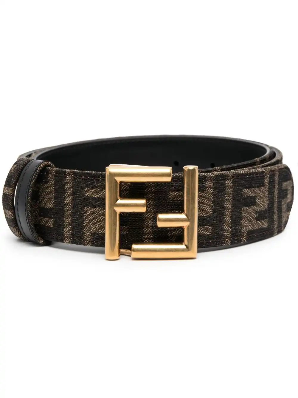 Cheap FENDI monogram-print logo-buckle belt