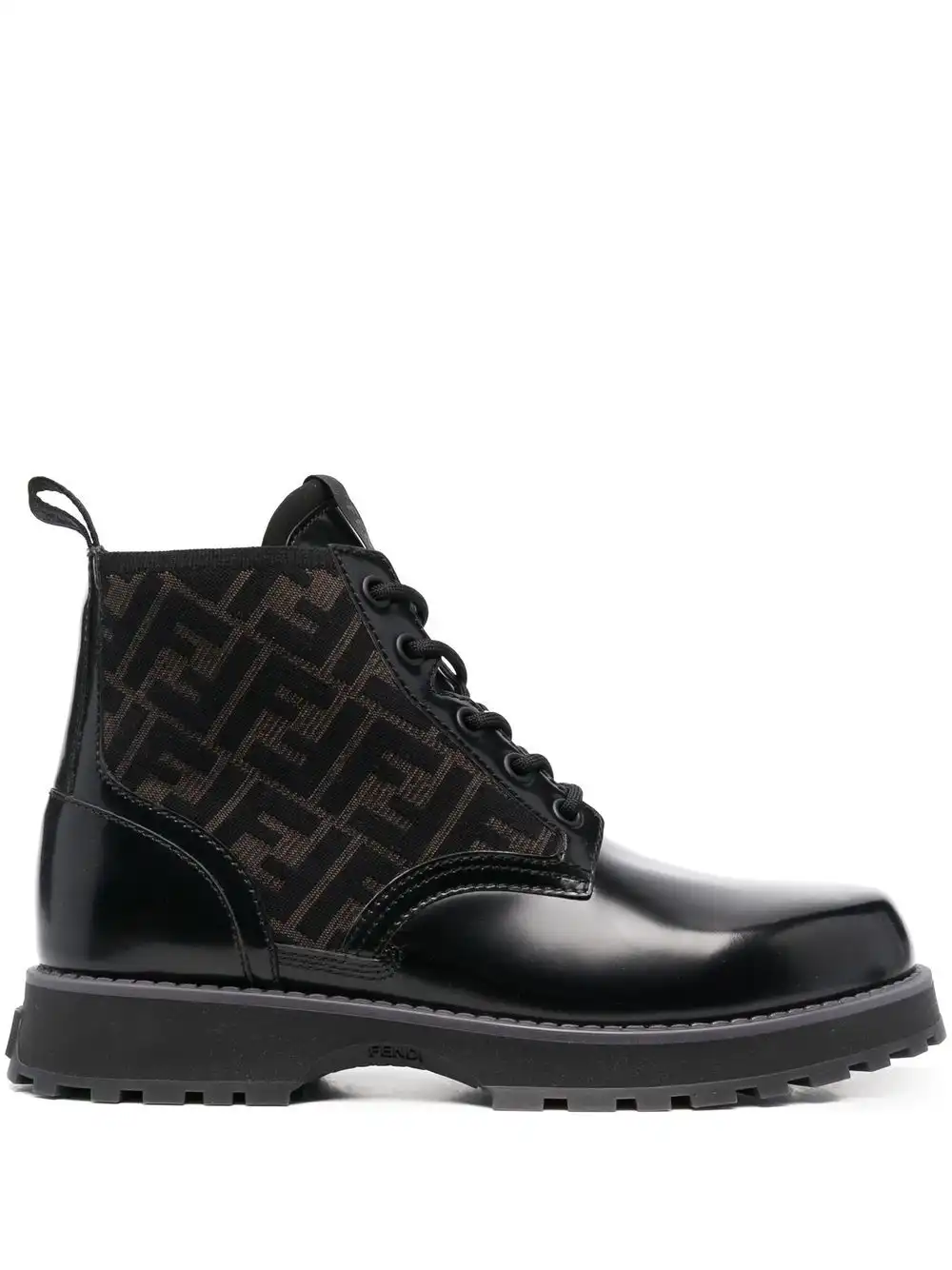 Cheap FENDI leather biker boots