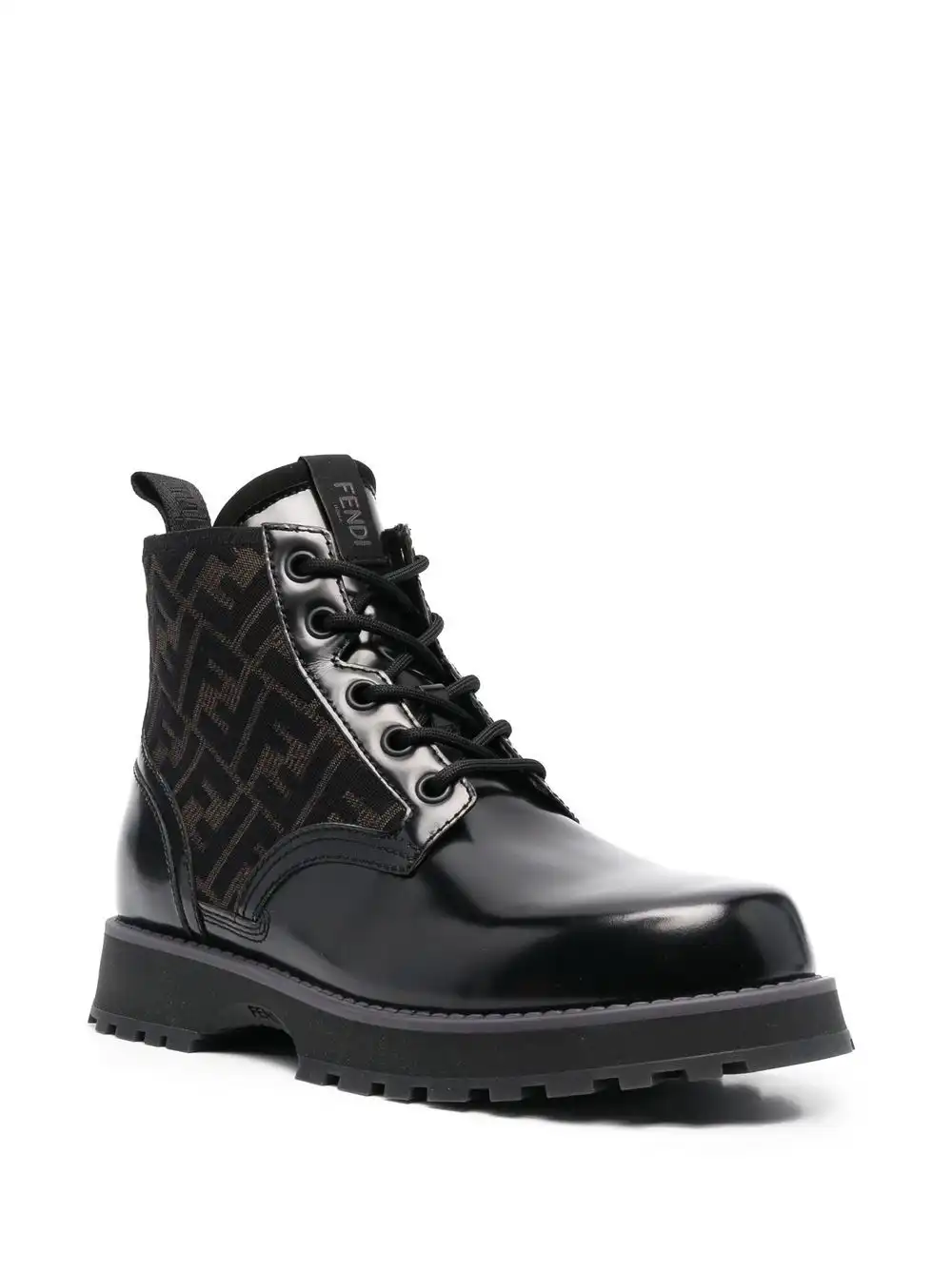 Cheap FENDI leather biker boots