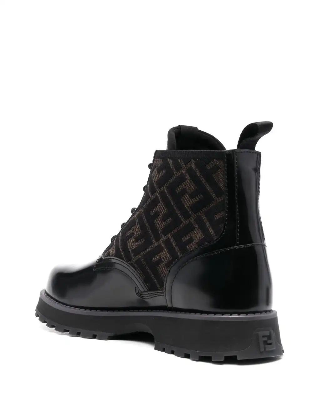 Cheap FENDI leather biker boots