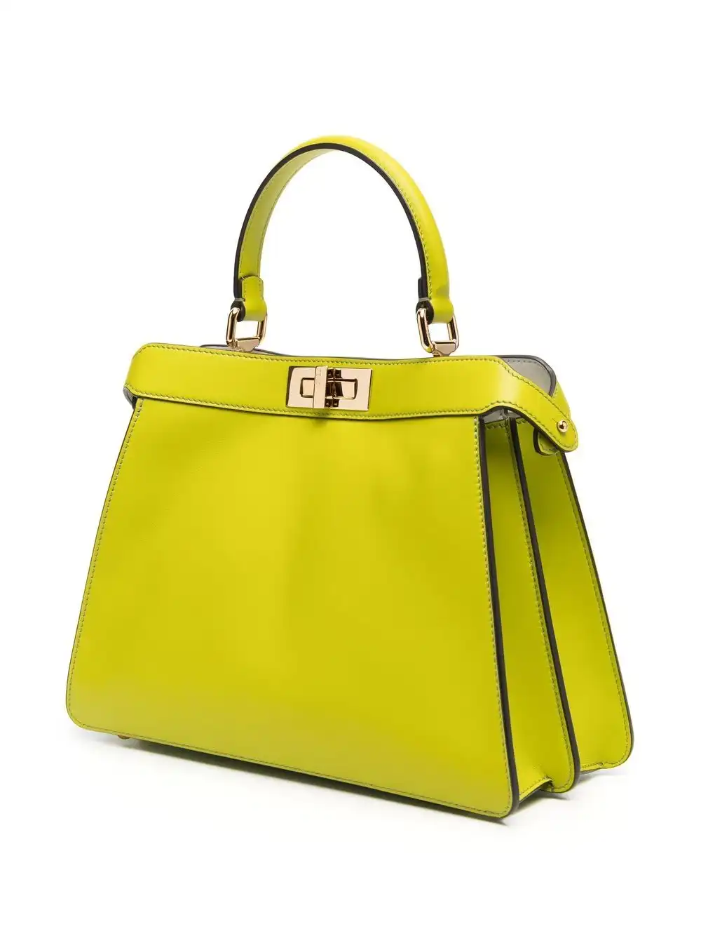 Affordable FENDI Peekaboo leather tote bag