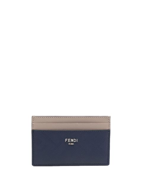 FENDI Shadow leather cardholder