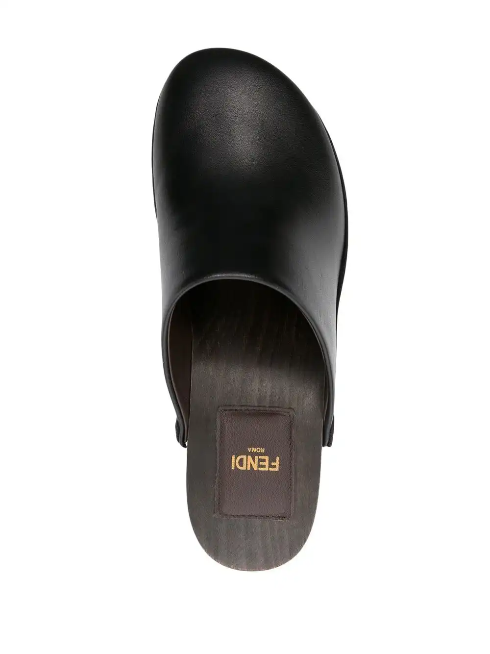 Cheap FENDI logo block-heel mules