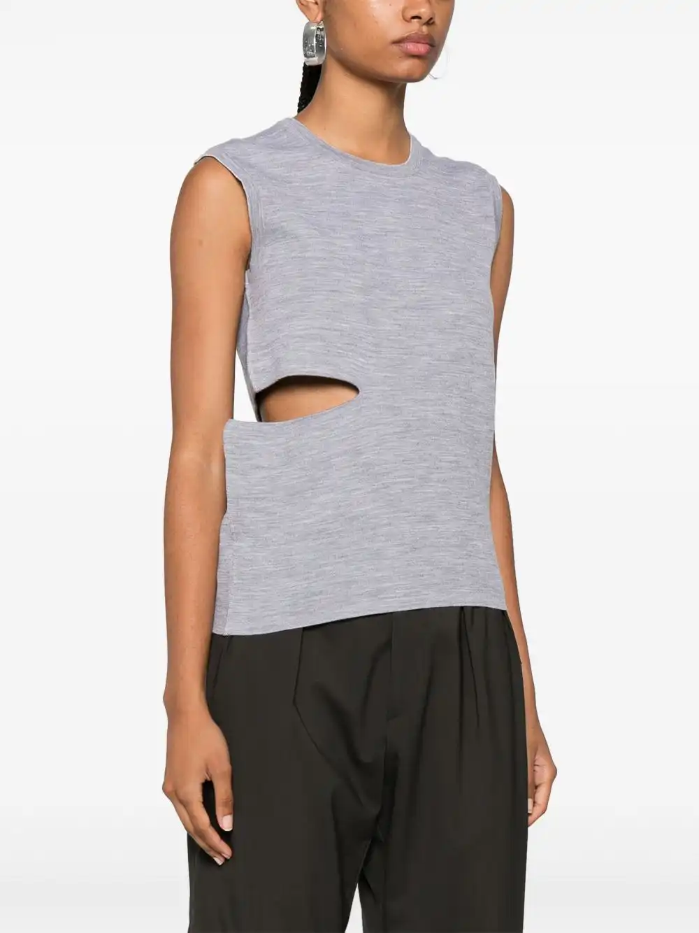 Affordable FENDI FF-motif tank top