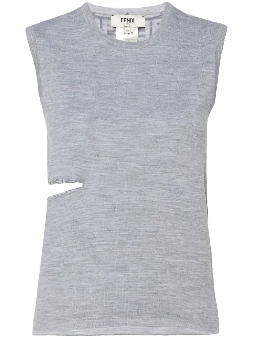 Affordable FENDI FF-motif tank top