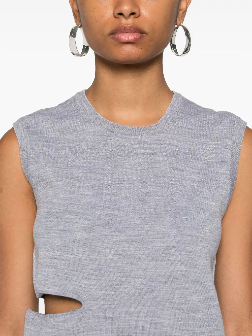 Affordable FENDI FF-motif tank top