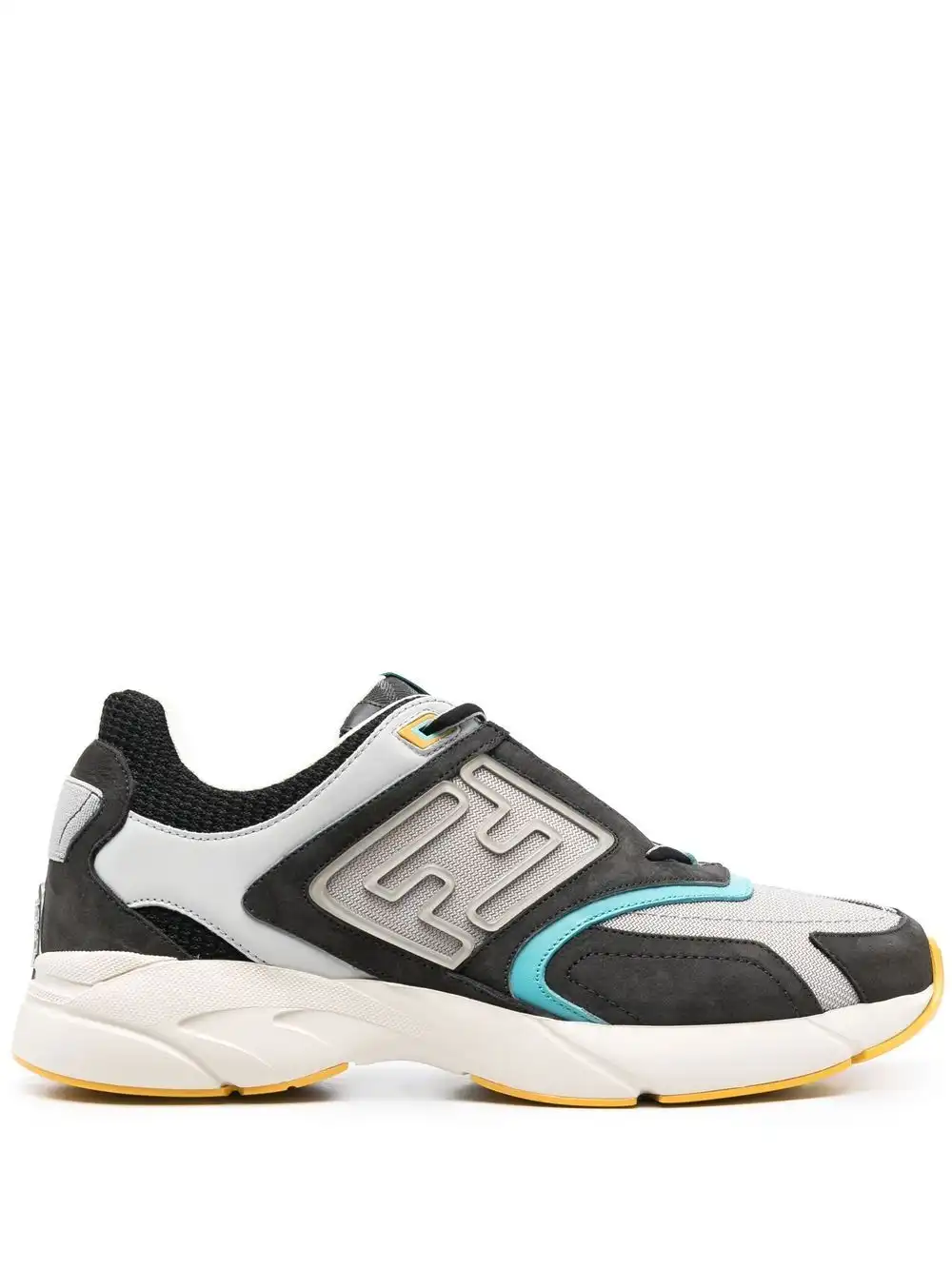 Affordable FENDI logo-embossed low-top sneakers