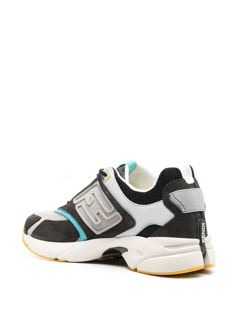 Affordable FENDI logo-embossed low-top sneakers