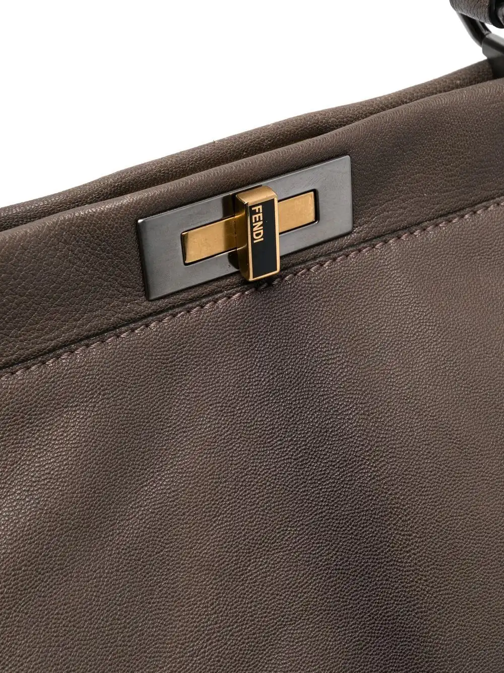 Affordable Fendi 2010s Peekaboo leather tote bag