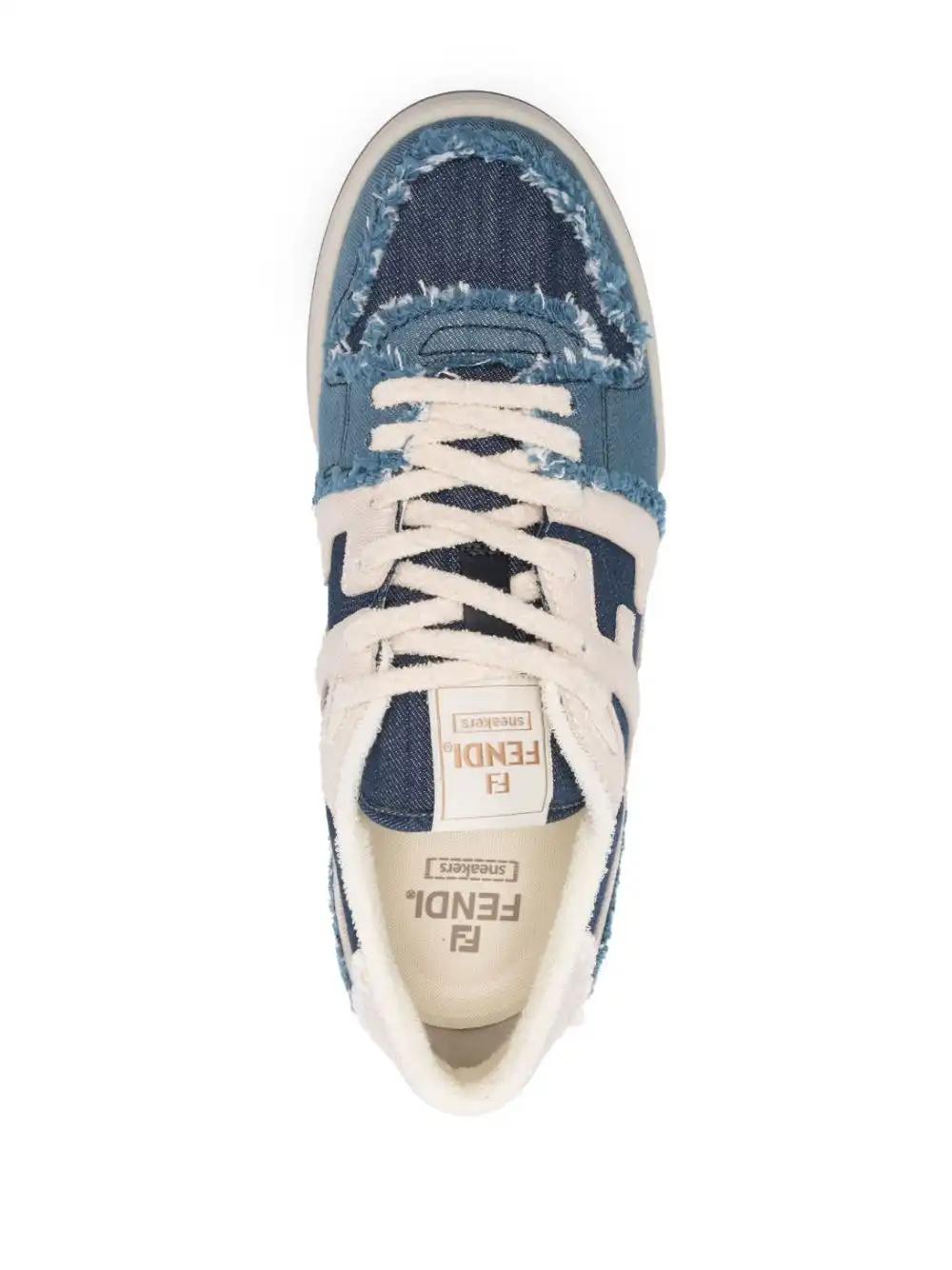 Cheap FENDI Fendi Match denim sneakers