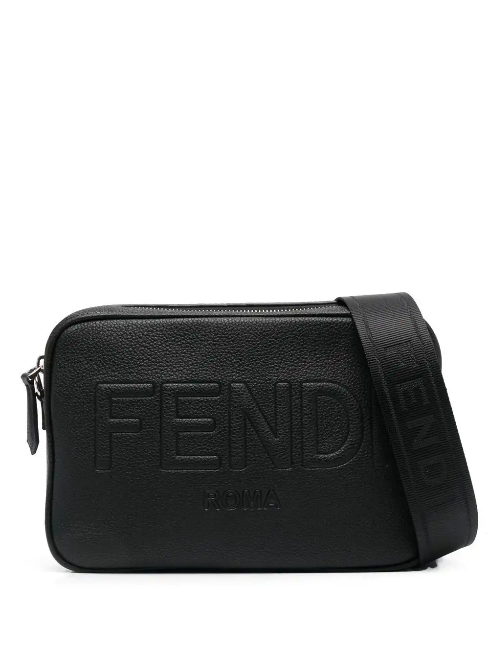 Cheap FENDI embossed-logo shoulder bag