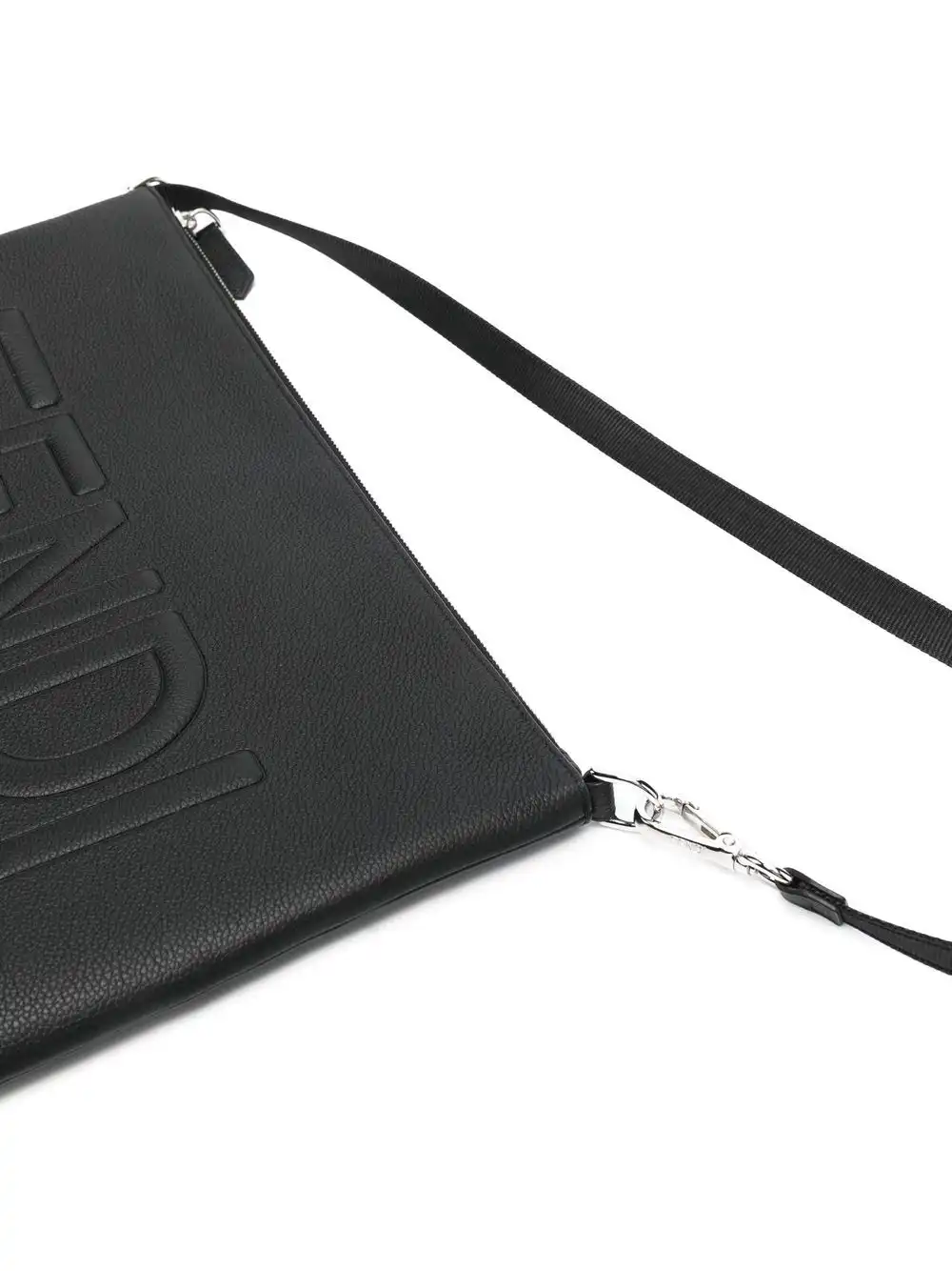 Affordable FENDI embossed-logo clutch bag