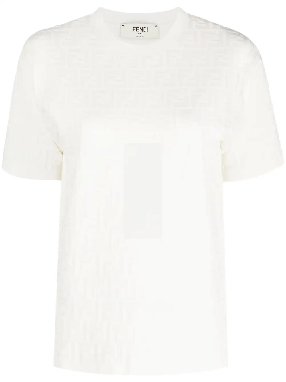 Affordable FENDI FF motif short-sleeve T-shirt