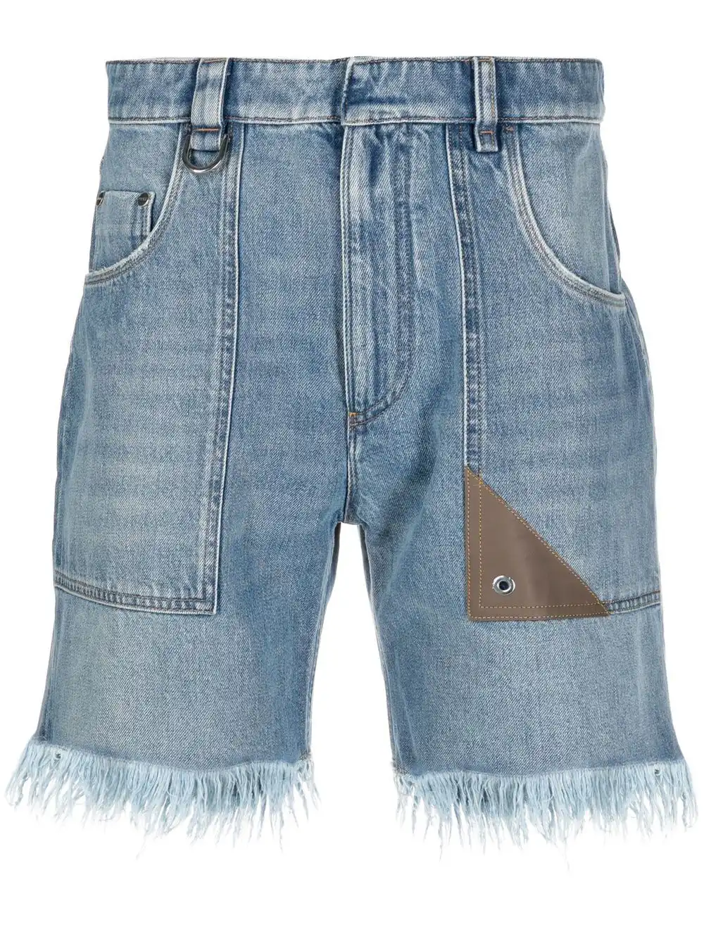 Cheap FENDI distressed effect shorts