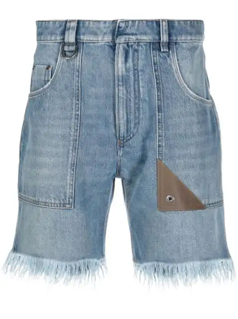 FENDI distressed effect shorts