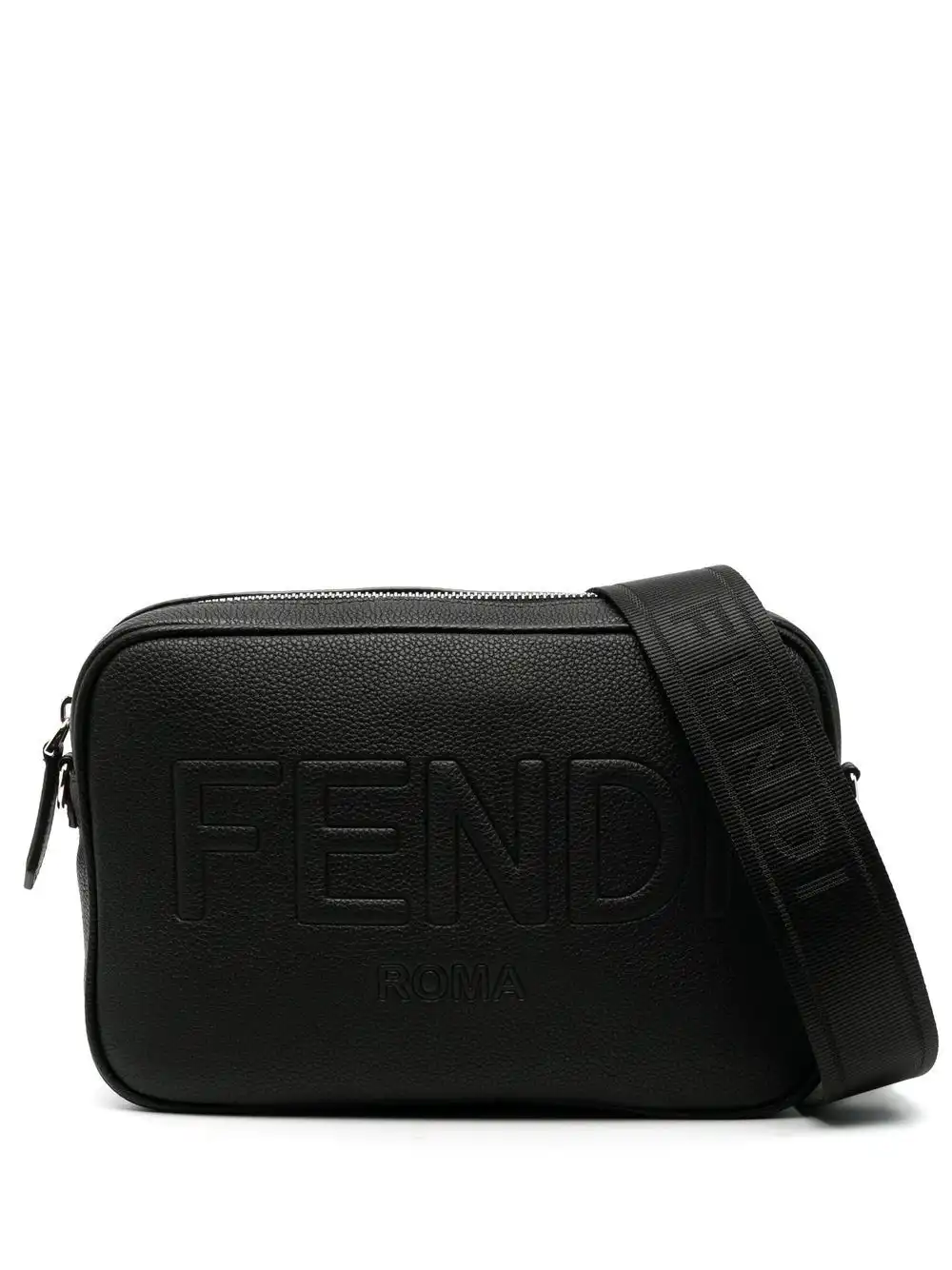 Cheap FENDI embossed-logo leather body bag