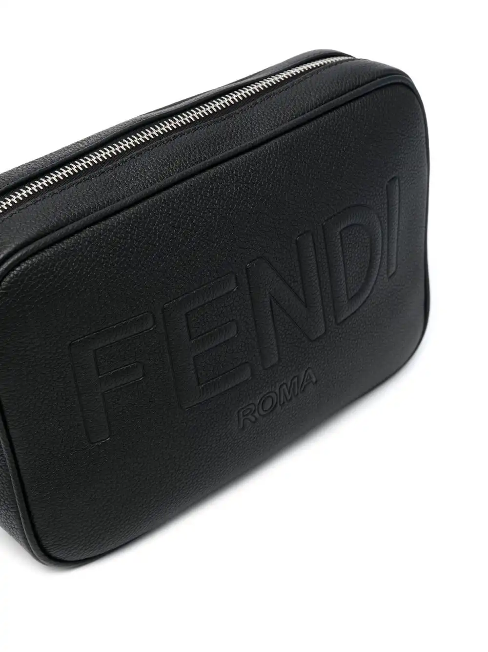 Cheap FENDI embossed-logo leather body bag