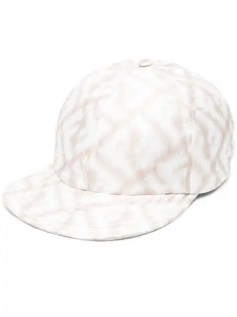 FENDI FF logo-print silk baseball cap