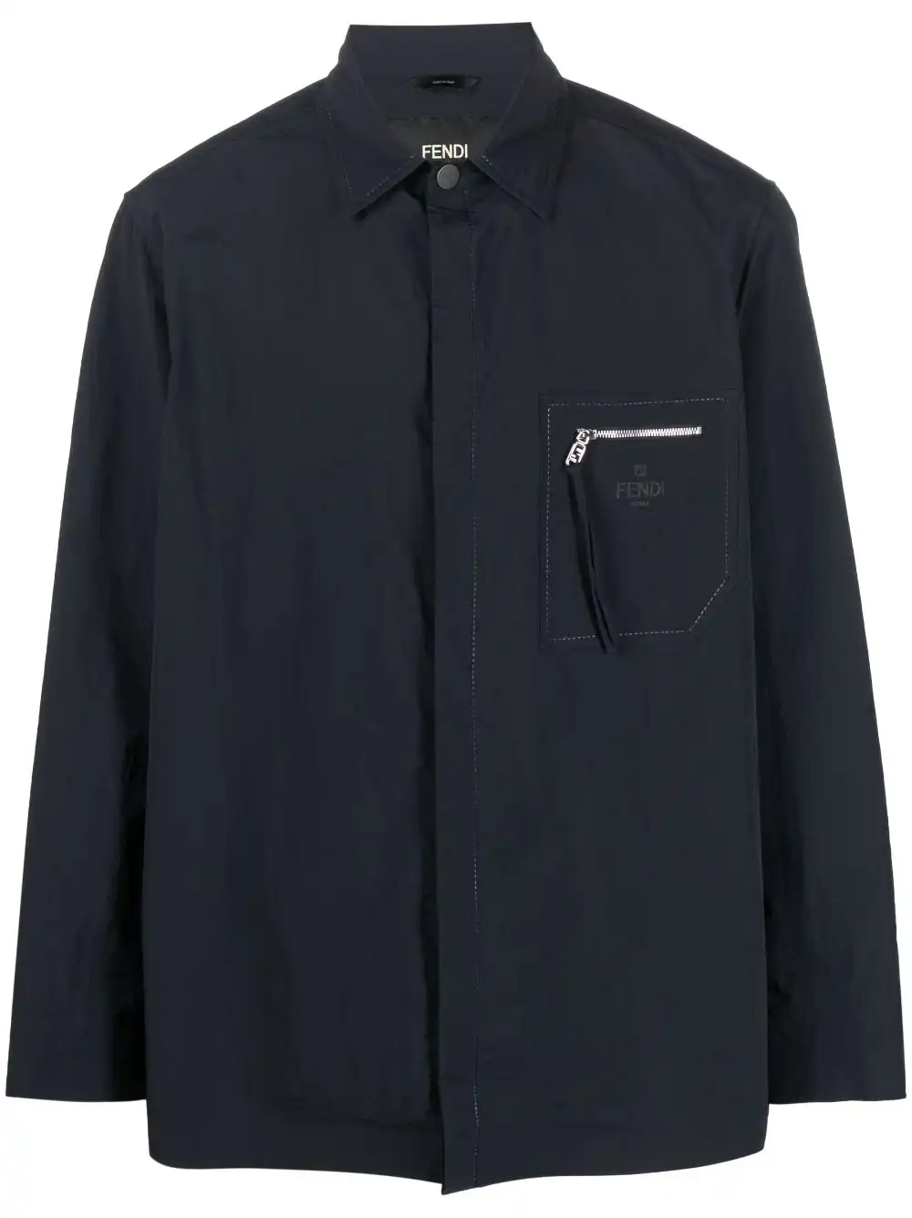 Affordable FENDI zip-pocket shirt jacket