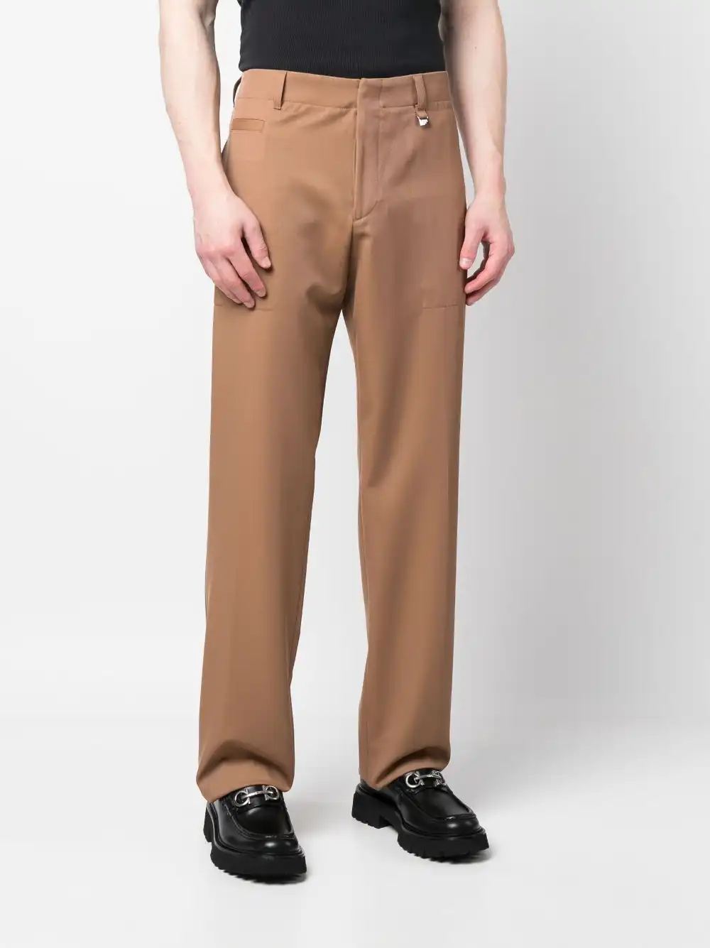 Cheap FENDI high-waisted straight-leg trousers