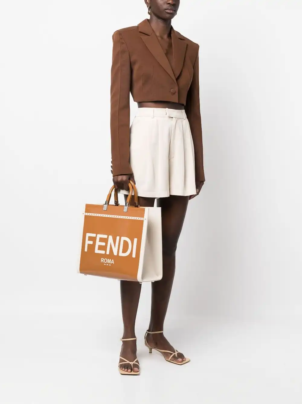 Affordable FENDI logo-print tote bag