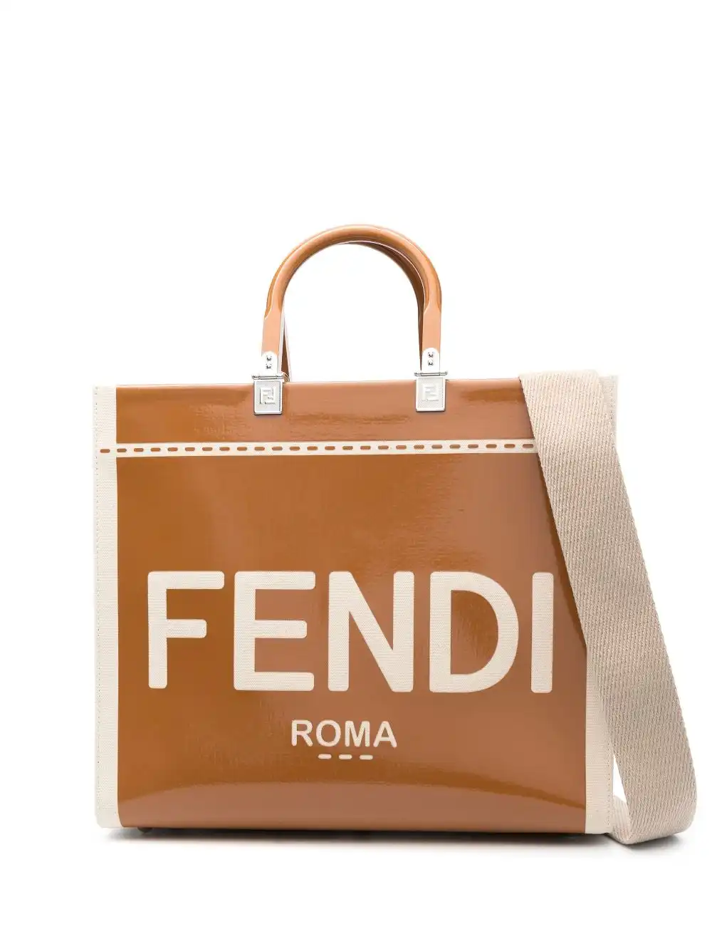 Affordable FENDI logo-print tote bag