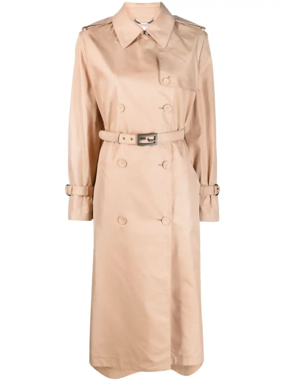 Affordable FENDI belted trench coat