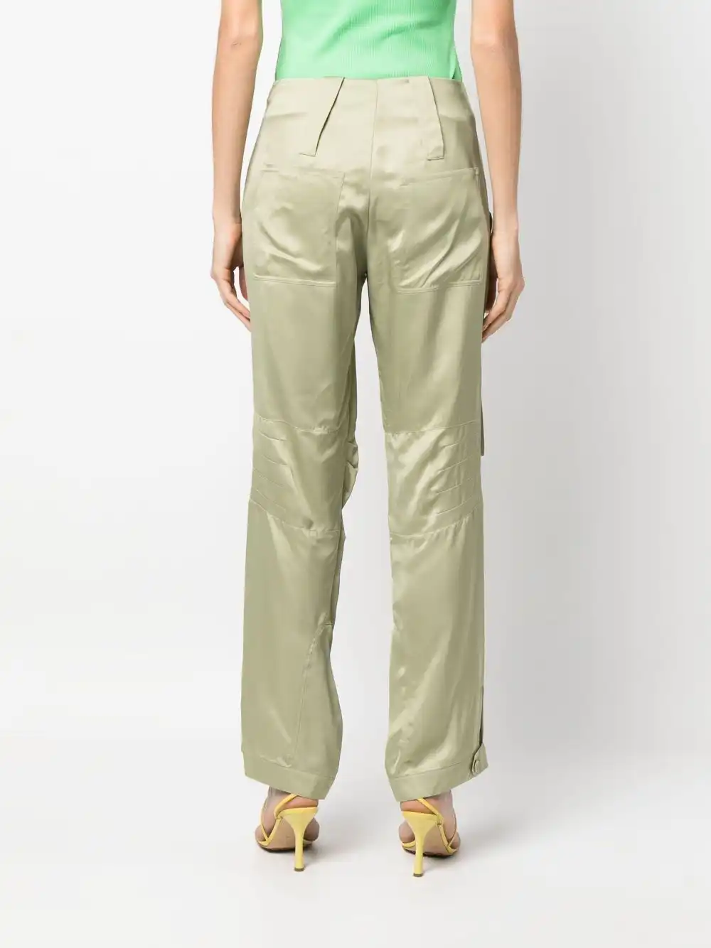 Cheap FENDI satin-finish cargo trousers