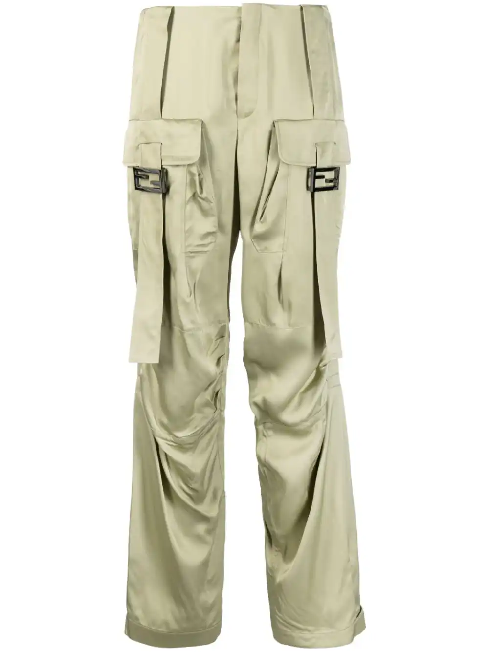 Cheap FENDI satin-finish cargo trousers