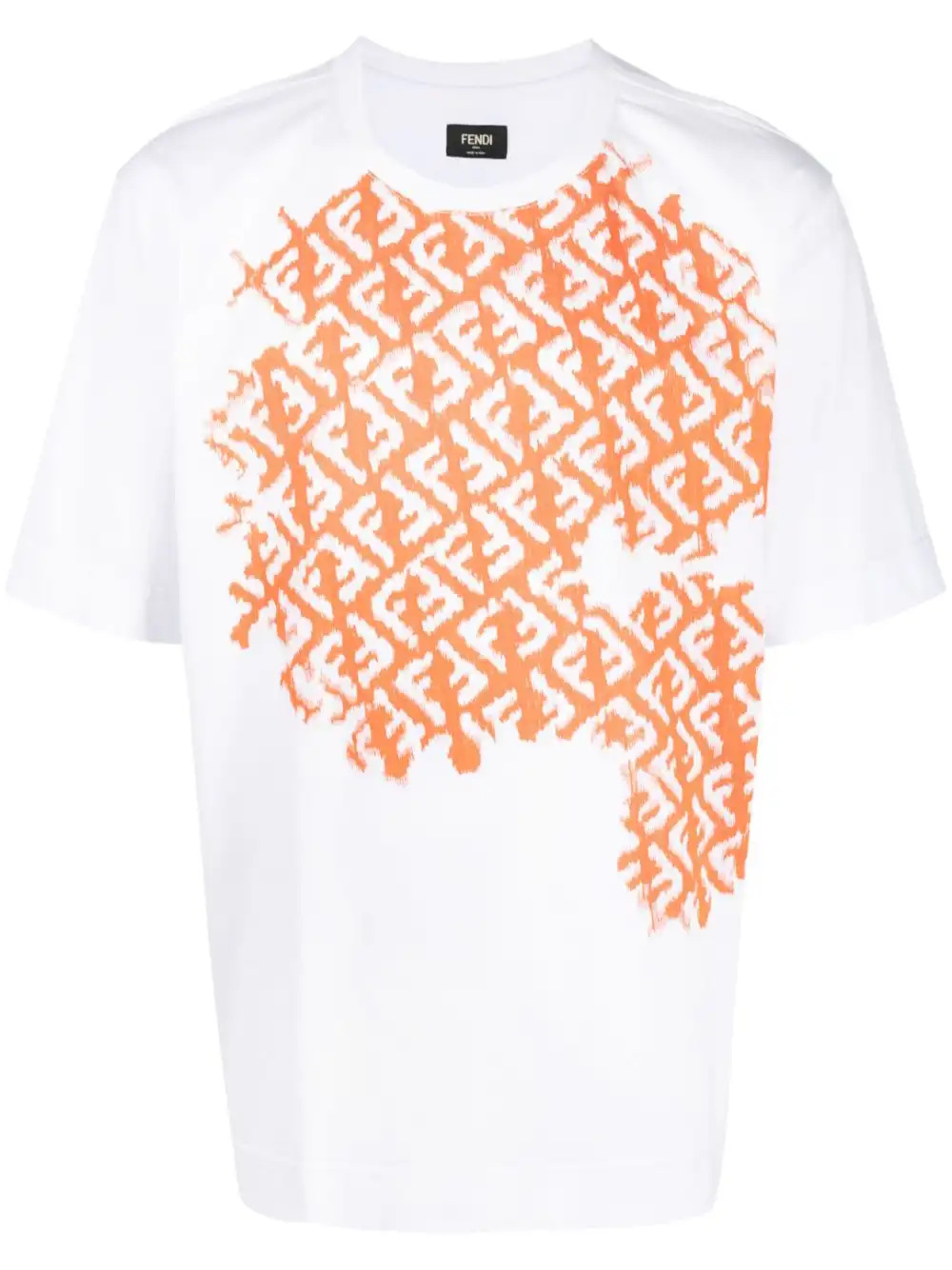 Affordable FENDI monogram-print crew-neck oversized T-shirt