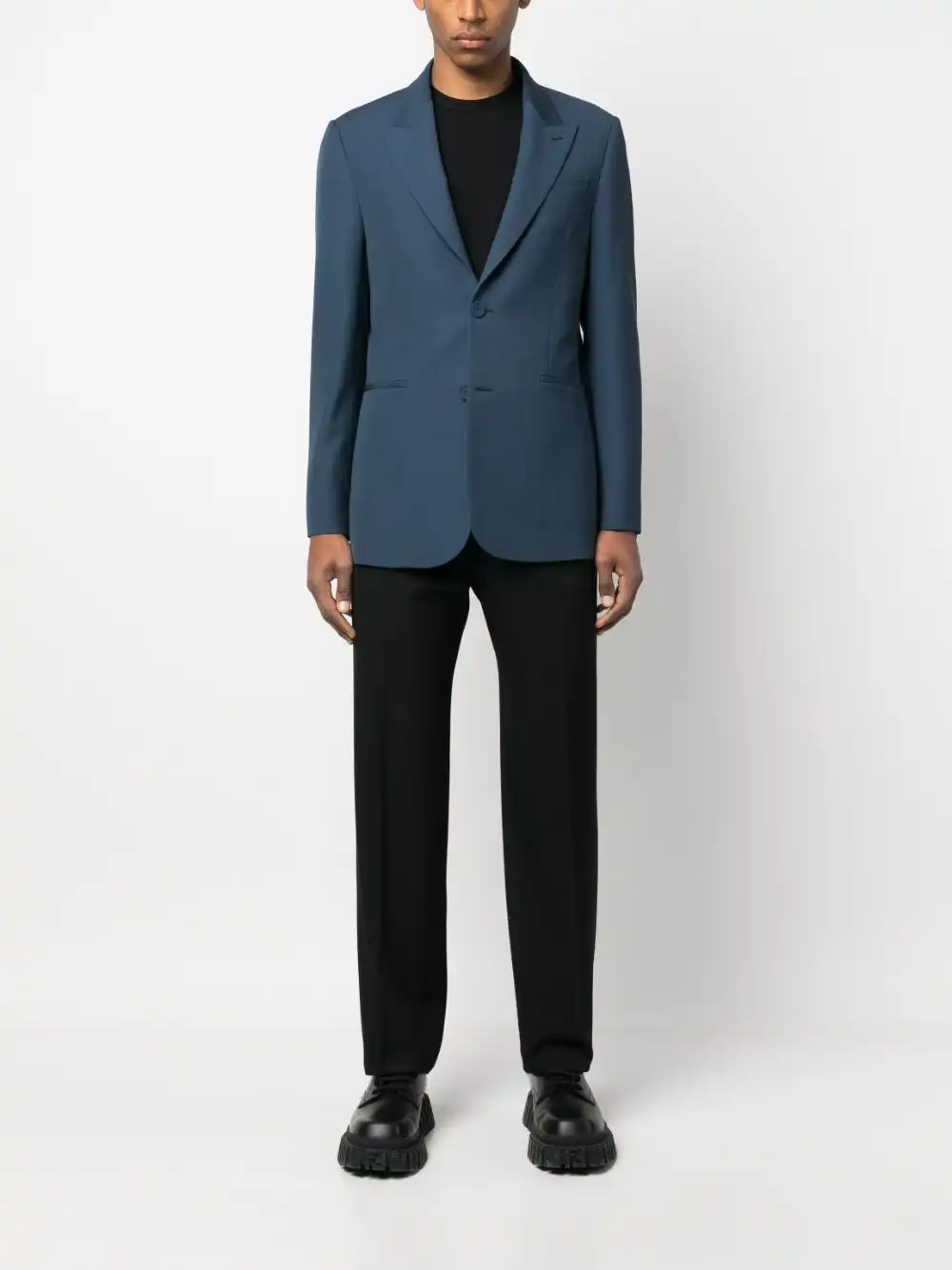 Affordable FENDI peak-lapels single-breasted blazer