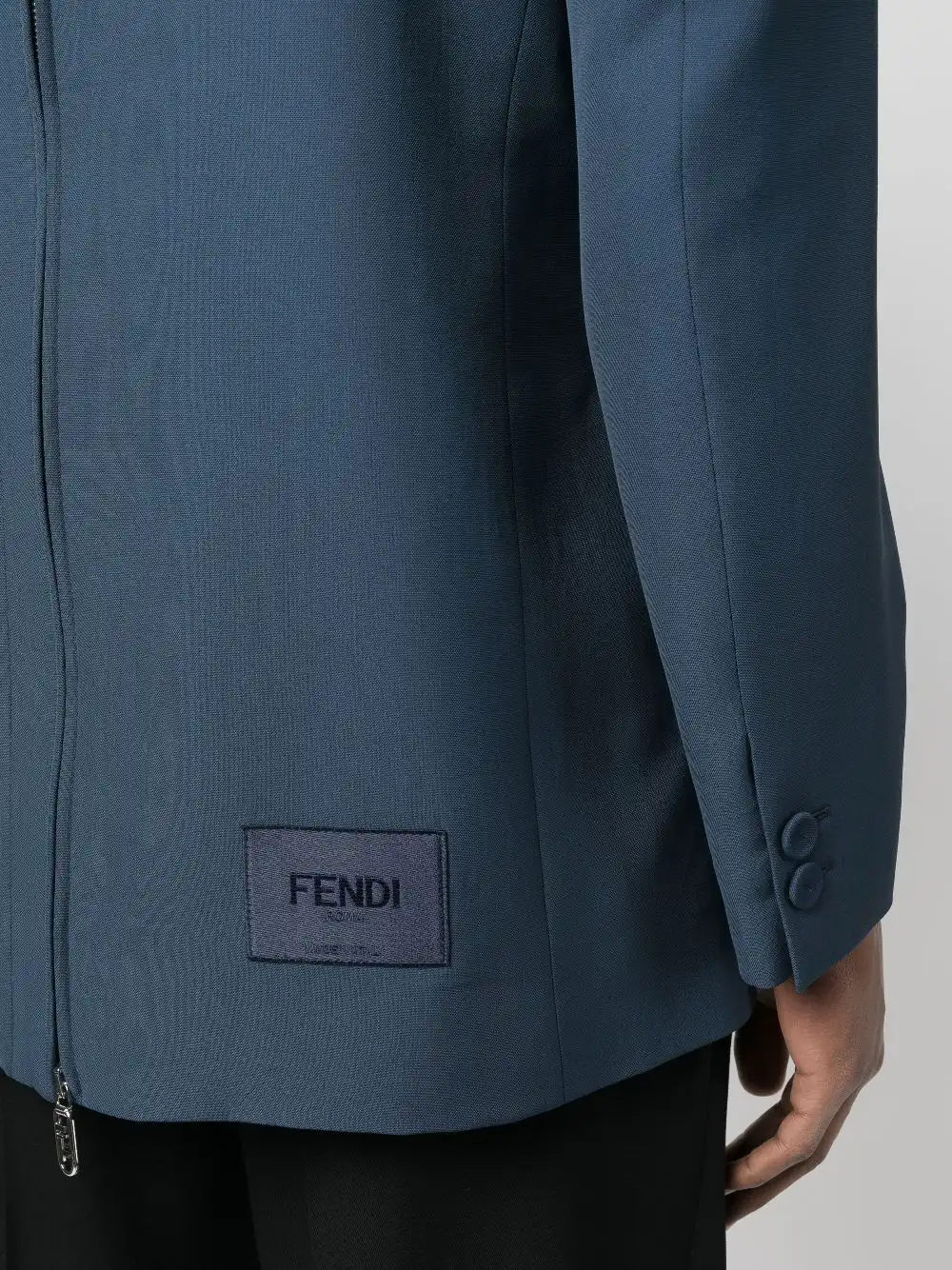 Affordable FENDI peak-lapels single-breasted blazer