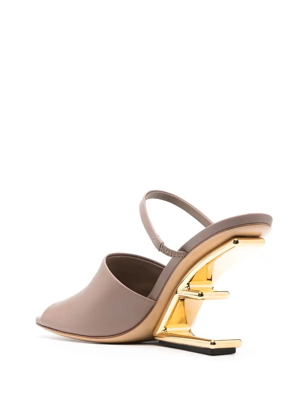 Affordable FENDI 110mm wedge-heel mules