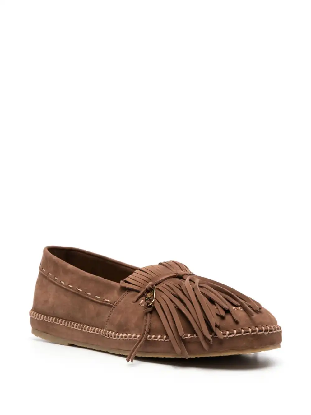 Cheap FENDI O' Lock suede moccasin