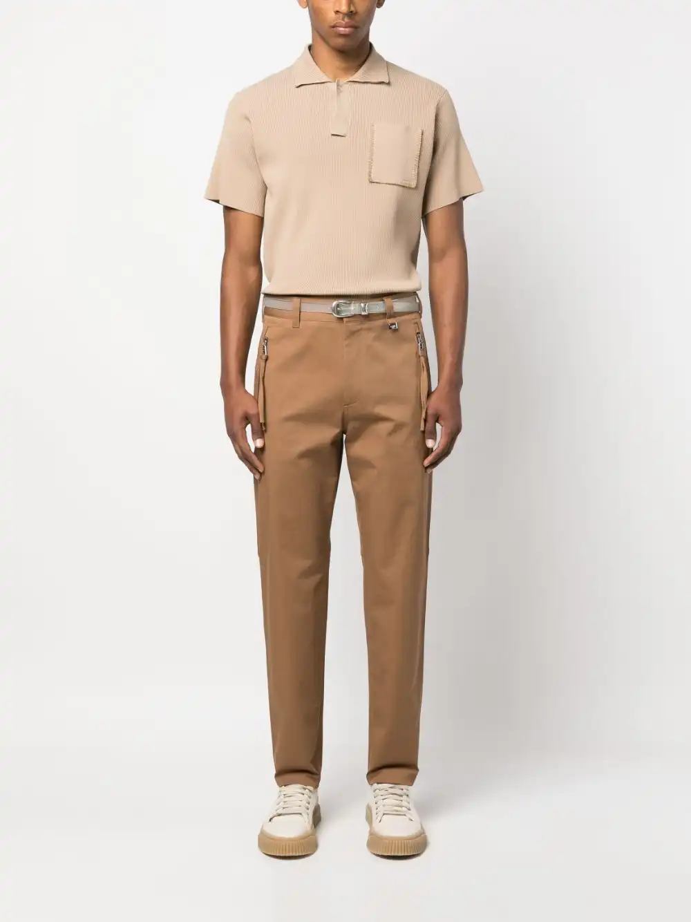 Affordable FENDI mid-rise straight-leg trousers