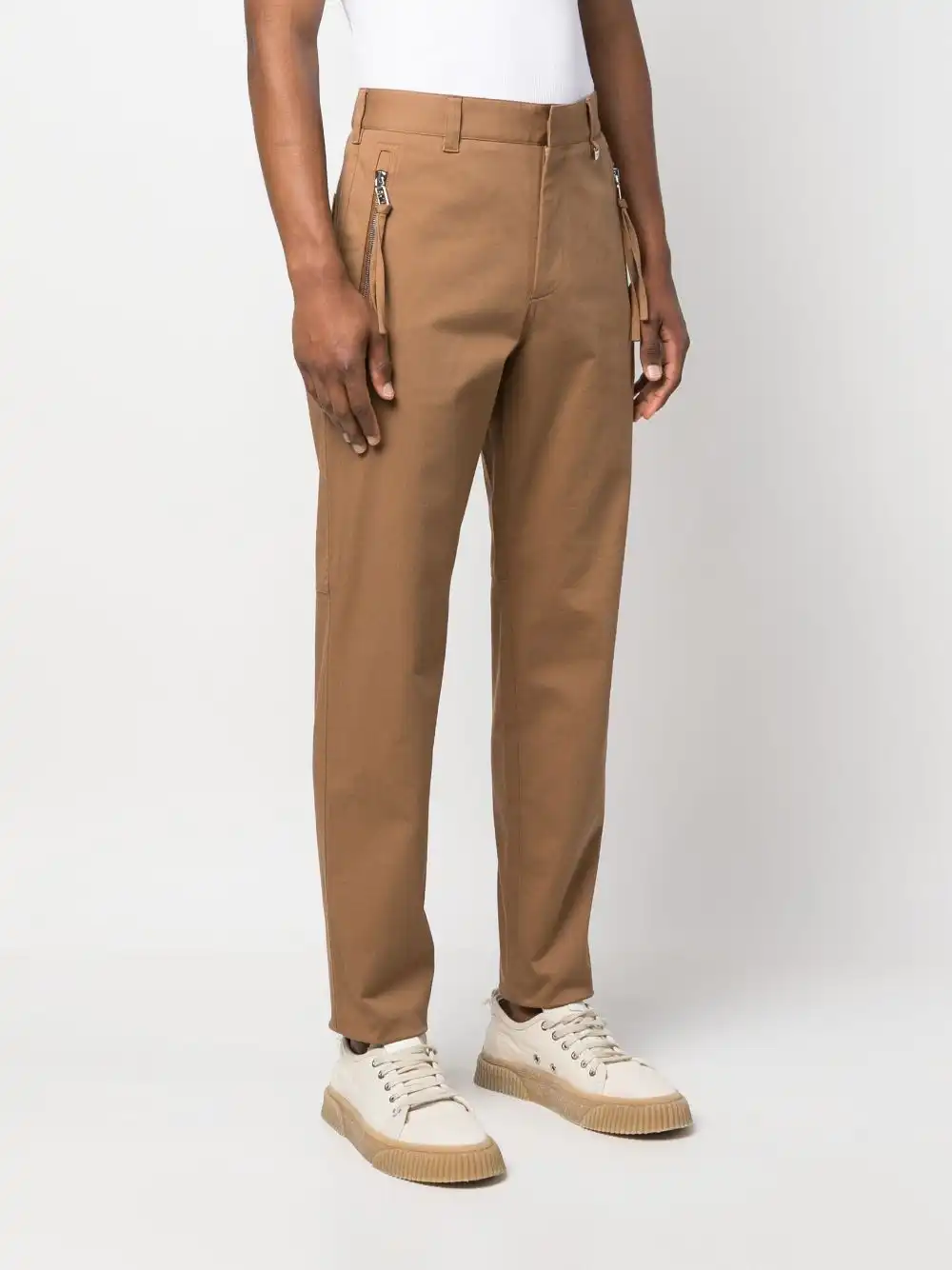 Affordable FENDI mid-rise straight-leg trousers