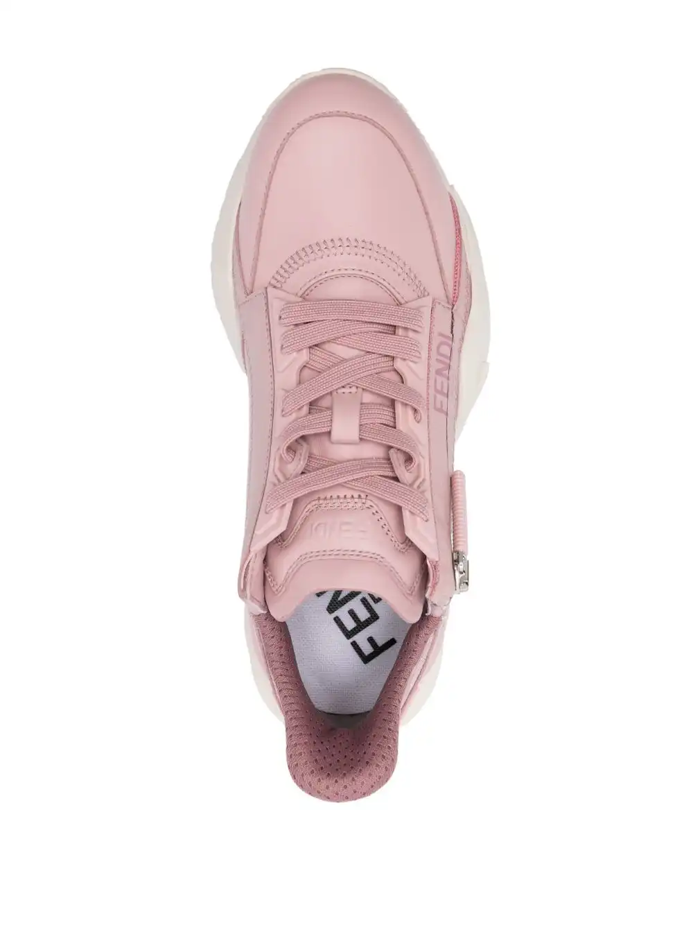 Affordable FENDI Flow leather sneakers