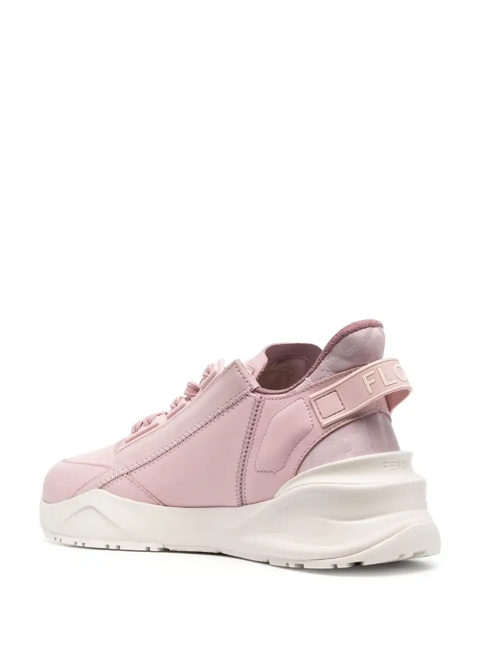 Affordable FENDI Flow leather sneakers