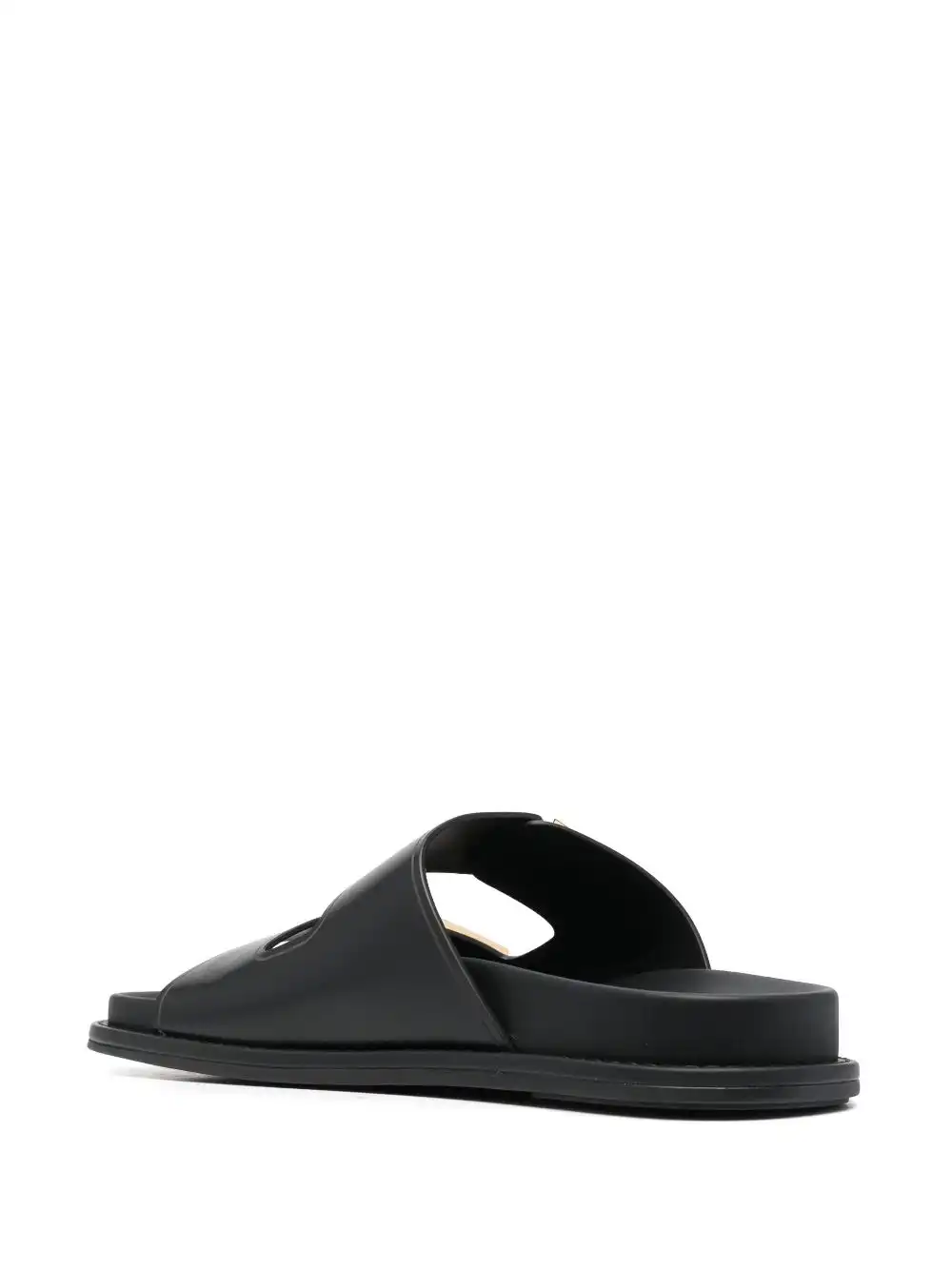 Affordable FENDI Fendi Feel logo-buckle slides