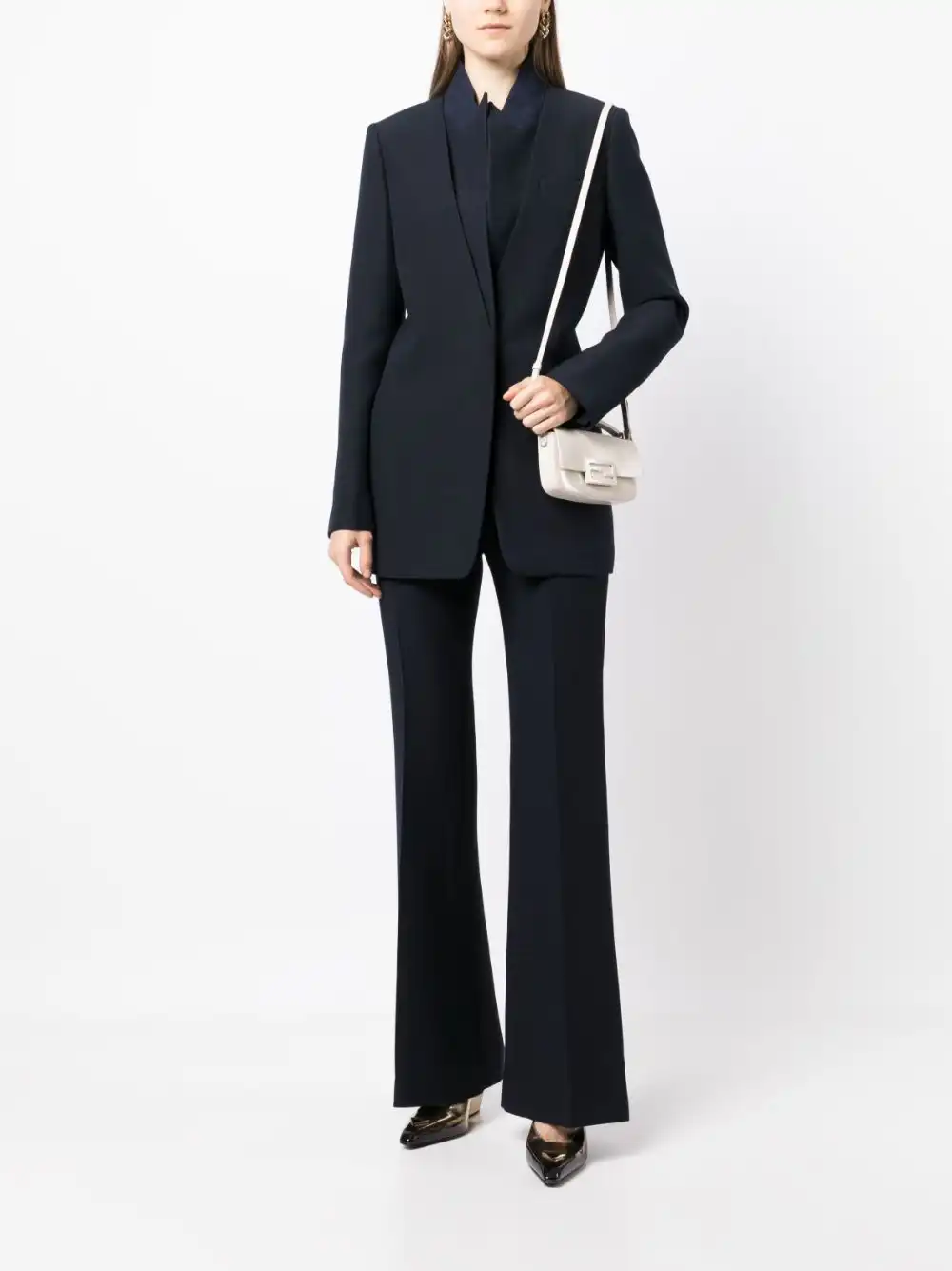 Cheap FENDI pressed-crease tailored trousers