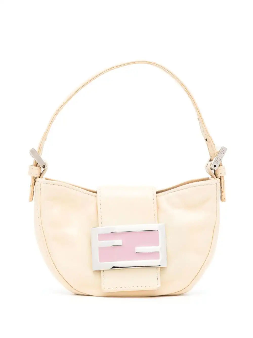 Affordable Fendi mini FF plaque Croissant handbag