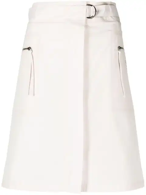 FENDI belted cotton miniskirt