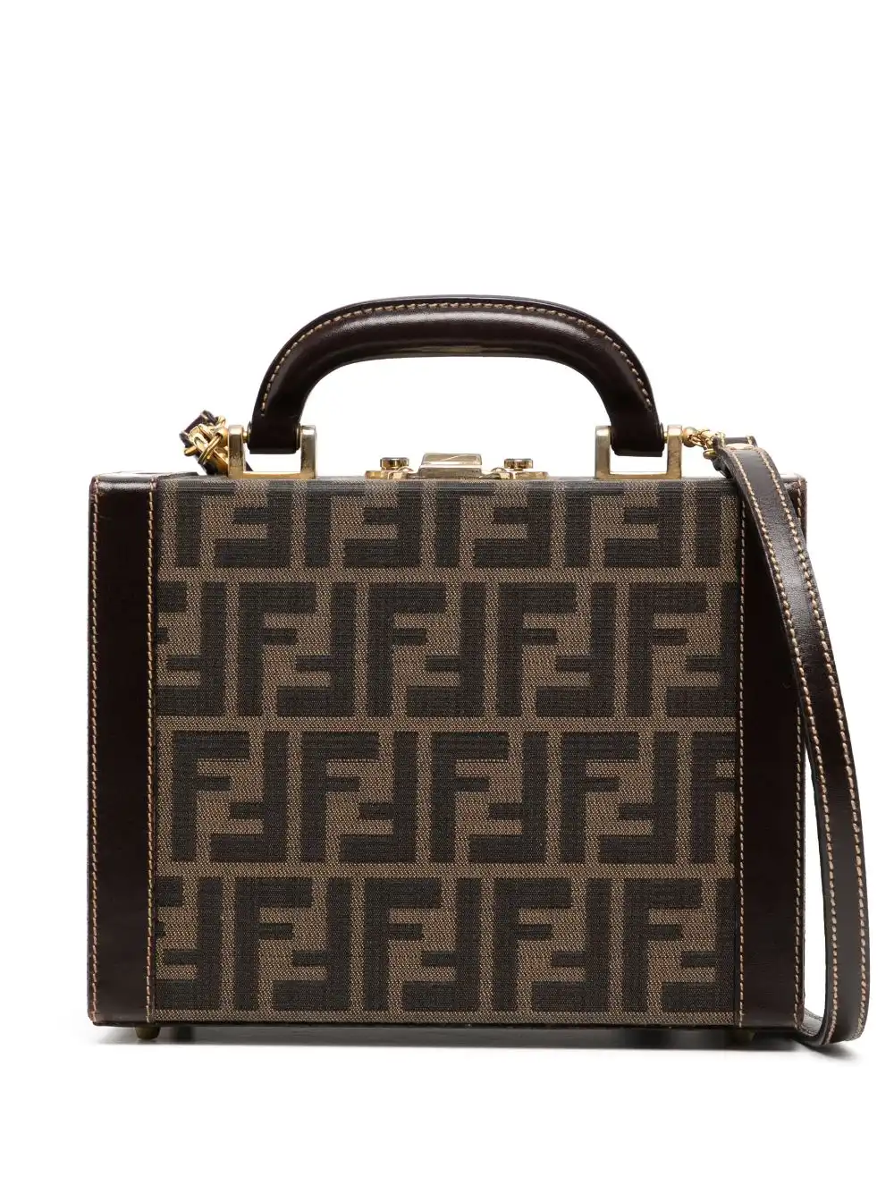 Affordable Fendi 1990-2000s Zucca two-way vanity bag