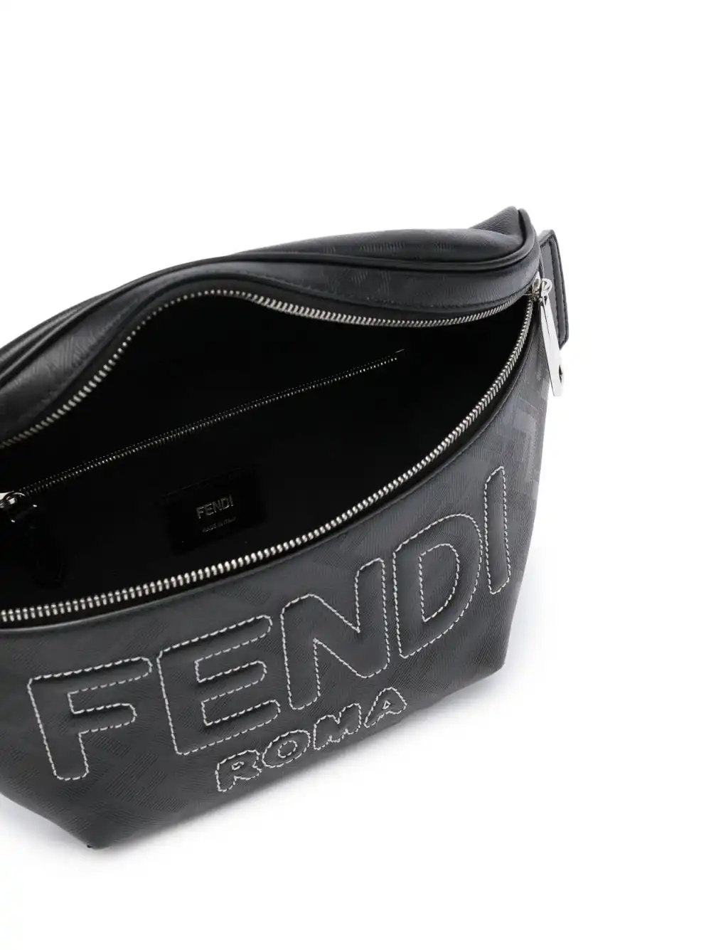 Affordable FENDI logo-embossed leather belt bag