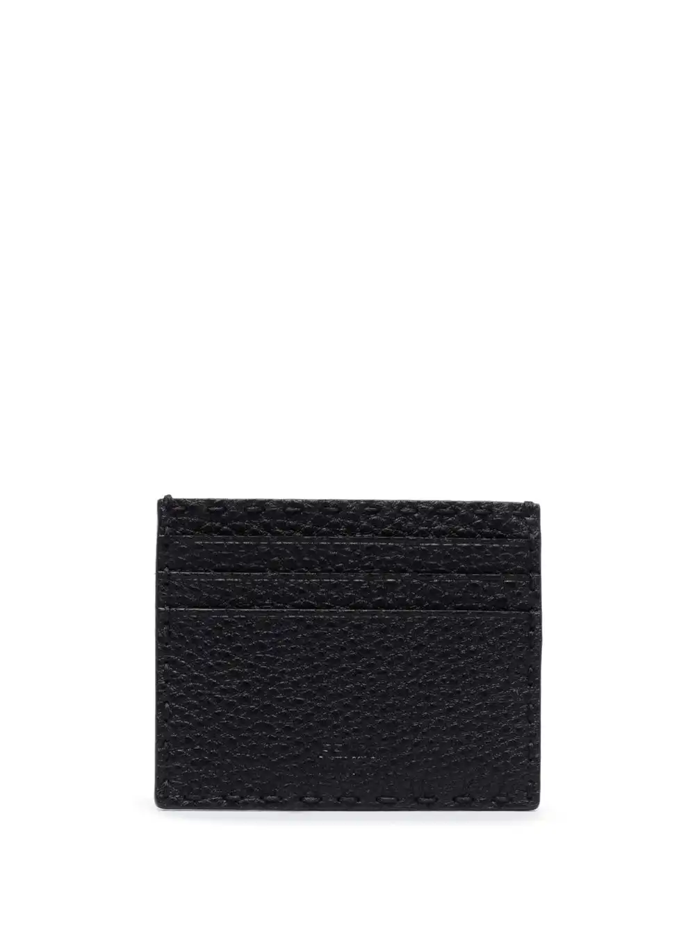 Affordable FENDI logo-lettering leather cardholder