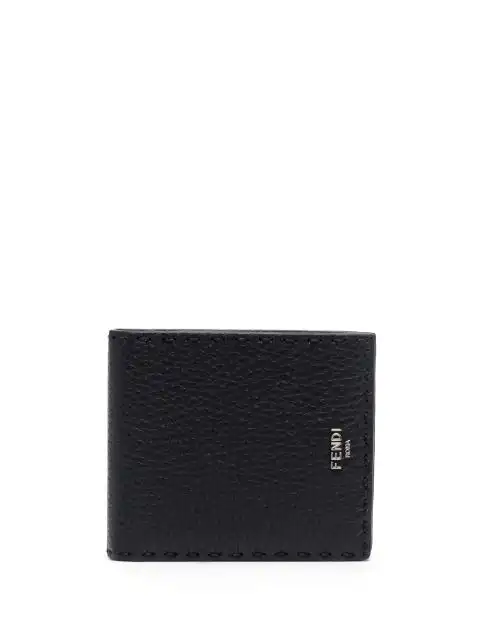 FENDI logo-lettering bi-fold wallet