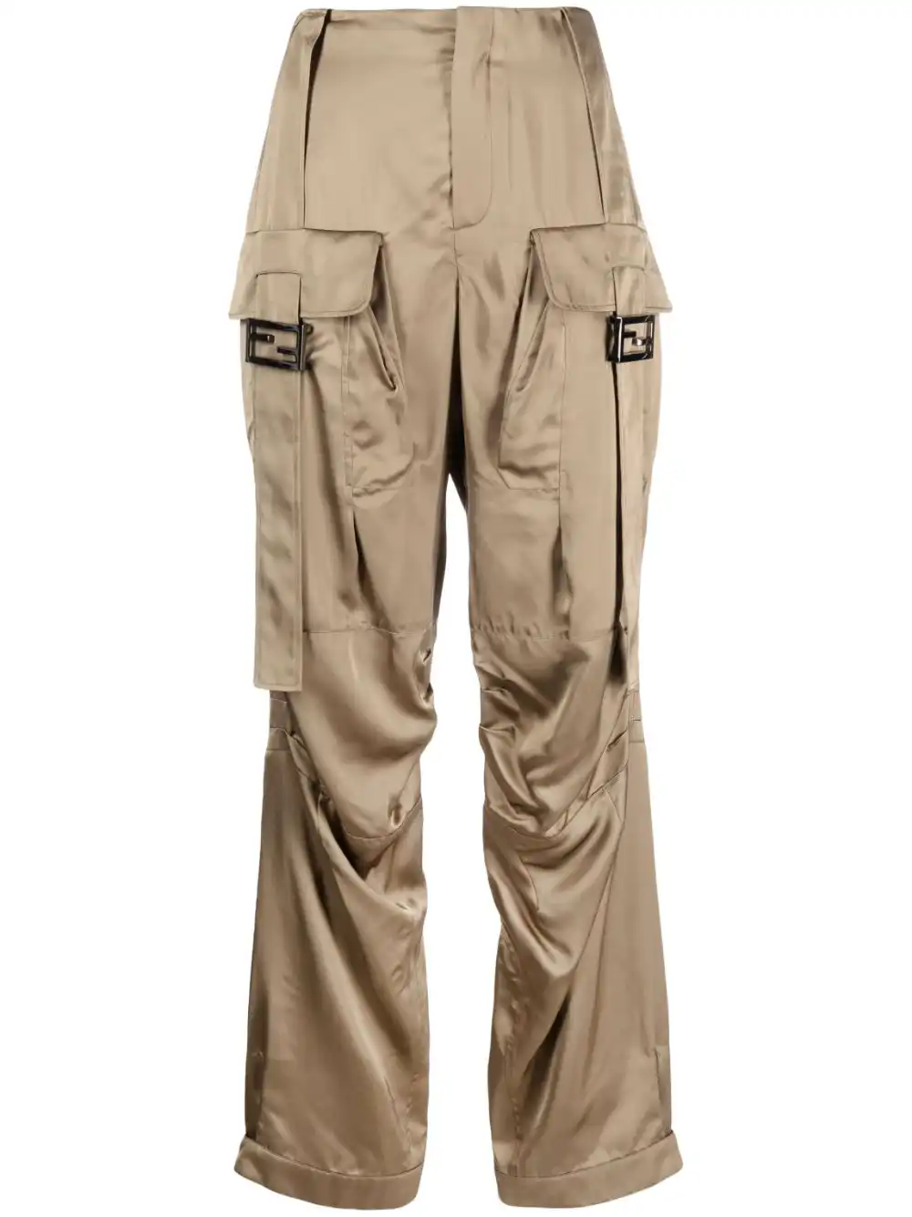 Affordable FENDI satin cargo trousers