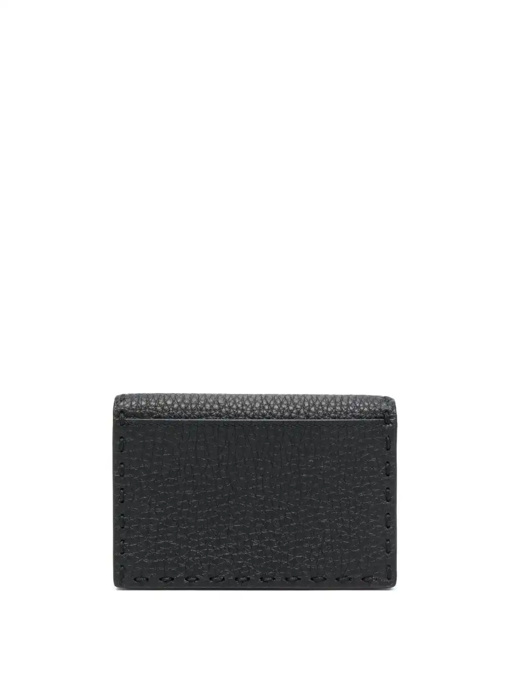 Affordable FENDI logo-print grained-leather wallet