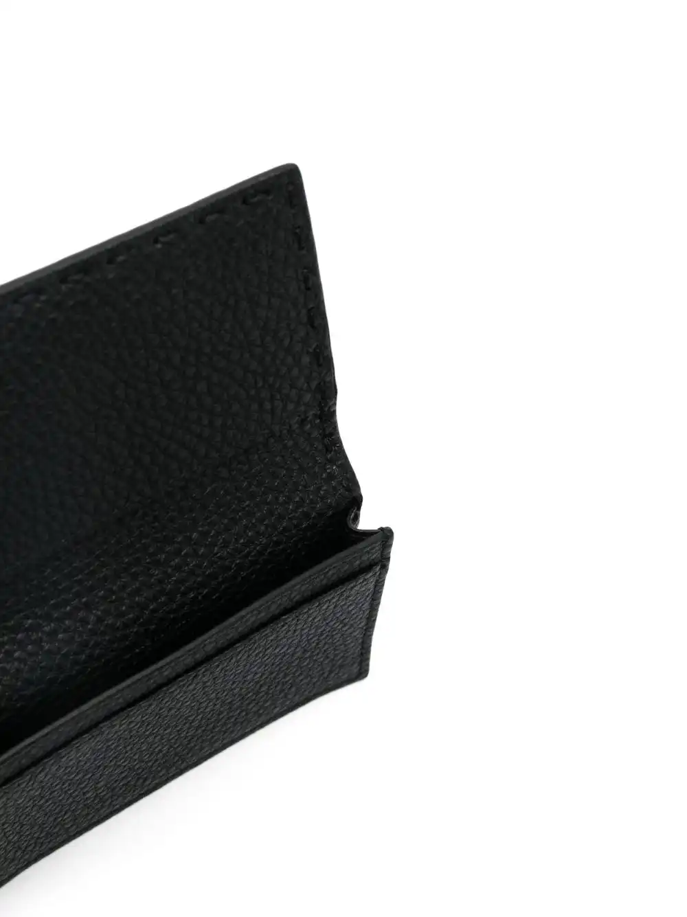 Affordable FENDI logo-print grained-leather wallet